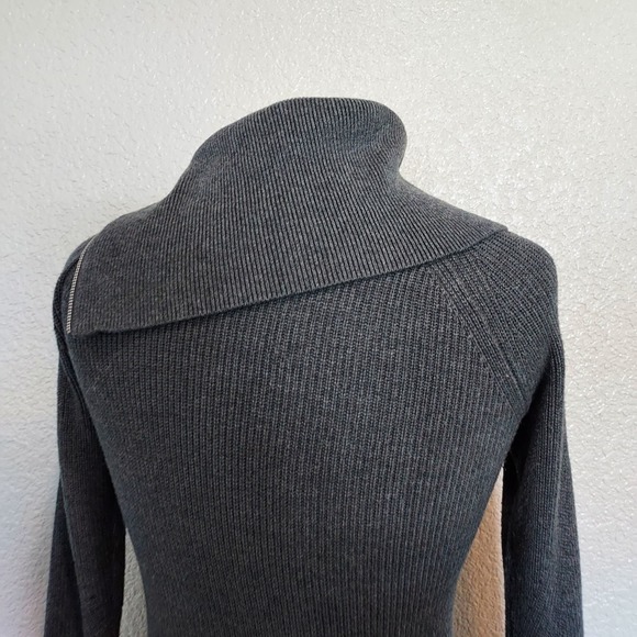 WHBM Slate Gray Ribbed Sweater Size XXSP - Picture 9 of 11
